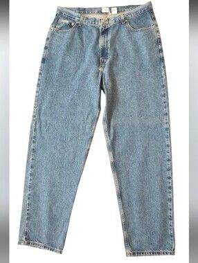 Vintage 90s Calvin Klein BMPP171 Easy Fit Jeans 38x32 Double Stone